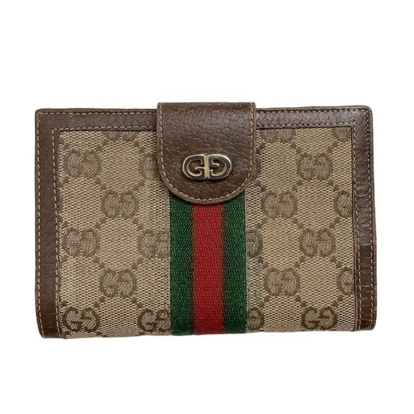 Gucci guaranteed authentic brown vintage wallet - Picture 1 of 13